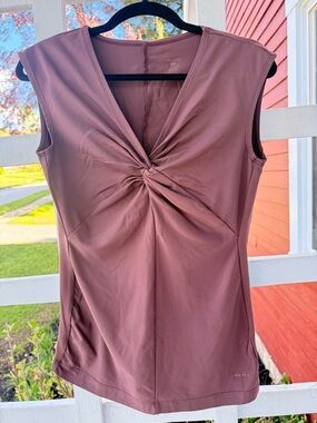 Patagonia Dusty Mauve Twist-Front Sleeveless Tank